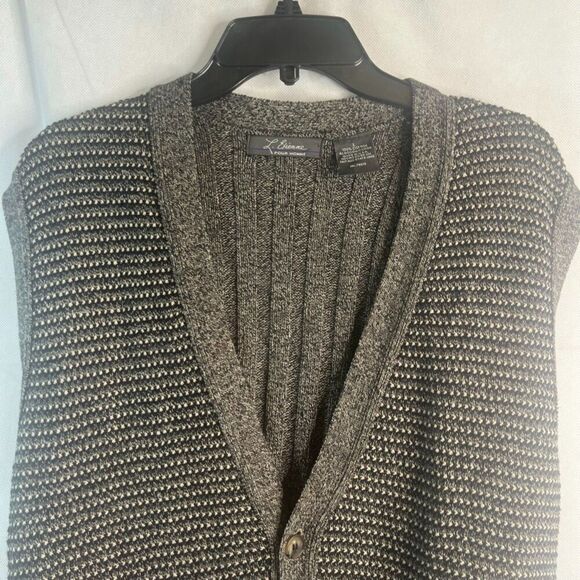 L Etienne Pour Homme Peaky Blinders Knit Button Front Vest Men's Size Large - Picture 3 of 8
